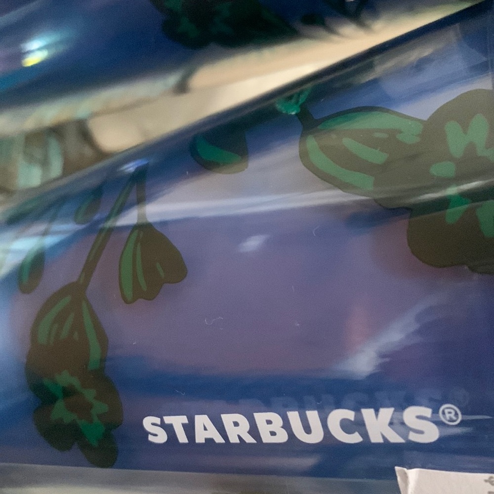 Starbucks Holiday 2022 Color Change Blue Glitter Rose Corsage Cold Cup Tumbler - Picture 10 of 16